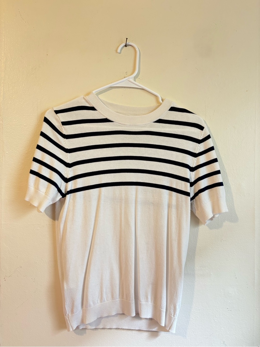 Mango Striped Knit Top
